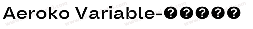Aeroko Variable字体转换